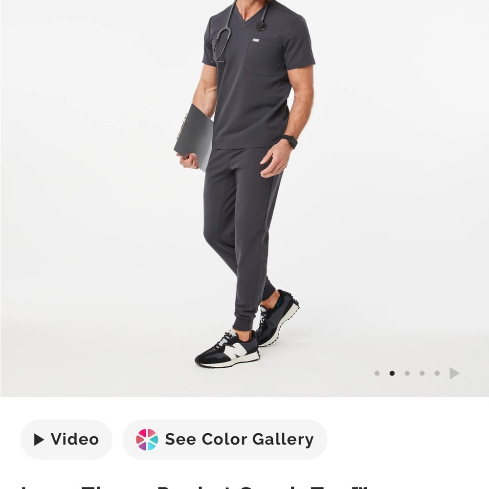 Men's Figs Gray Scrubs
